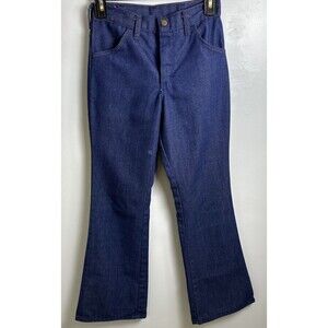 vintage wrangler boot flare jeans student size 27x34 deadstock 70s USA made